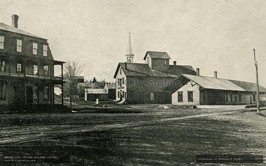 Postcard: Railroad Station, Canton, Maine